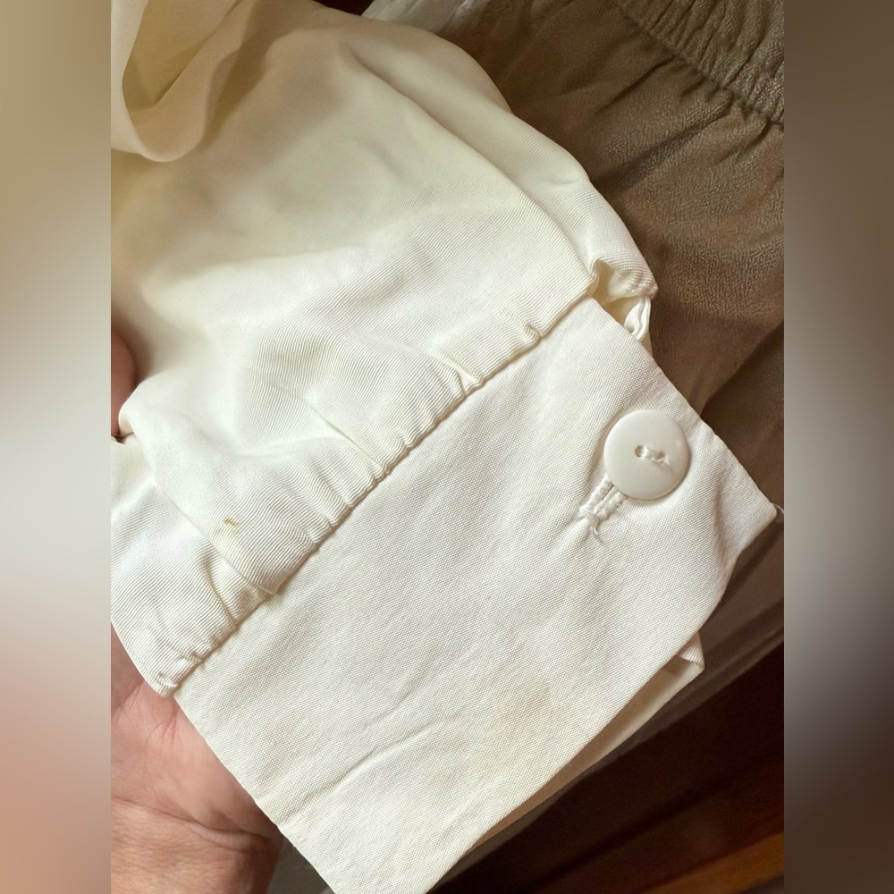 Vintage Miss Scarlet size 6 Elegant Cream‎ Button-Up Dress - Picture 10 of 12